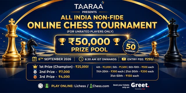 TAARAAA Presents – All India Non-FIDE Online Chess Tournament