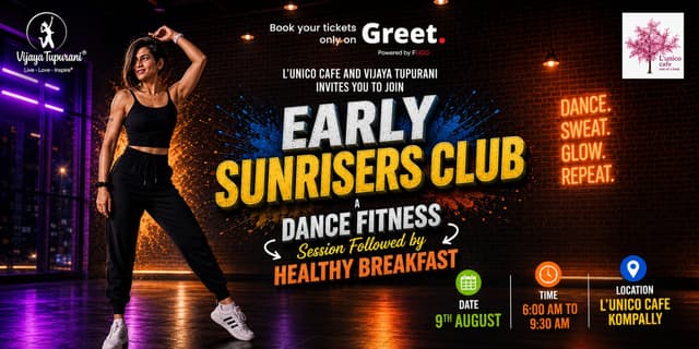 Early Sunrisers Club – Rhythm & Flow Fitness Experience  Presented by L'Unico Cafe X Vijaya Tupurani