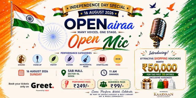 Openairaa Open Mic – Independence Day Special 🇮🇳