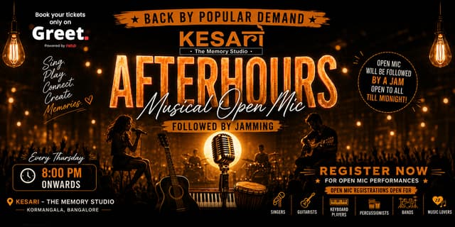 AFTERHOURS – Musical Open Mic & Jamming Night