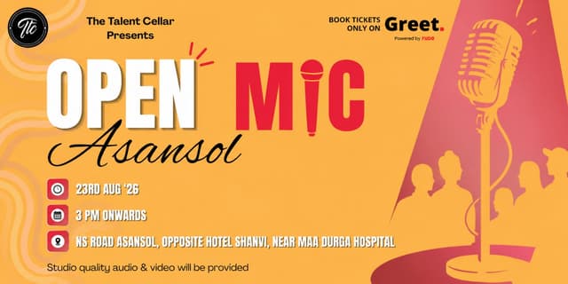  Open Mic Asansol – Presented by The Talent Cellar