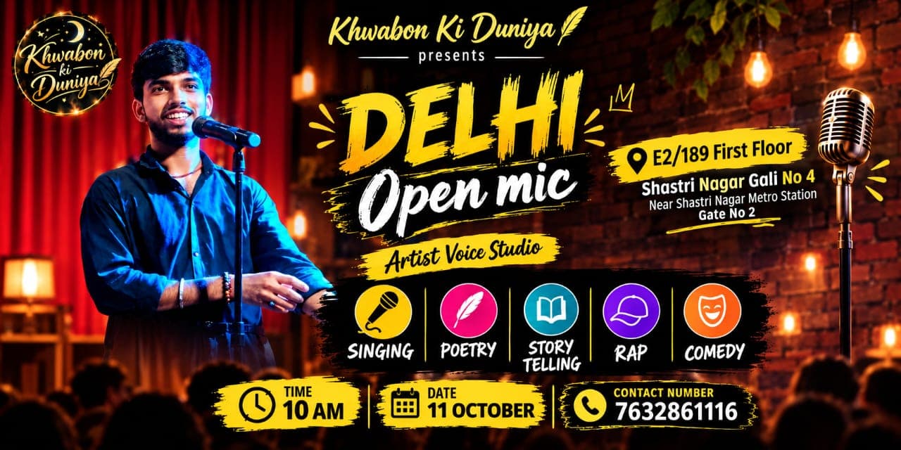 delhi-open-mic-artist-voice-studio