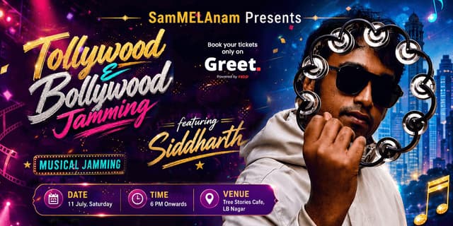 SamMELAnam Presents🎶 Tollywood & Bollywood Musical Jamming ft. Siddharth
