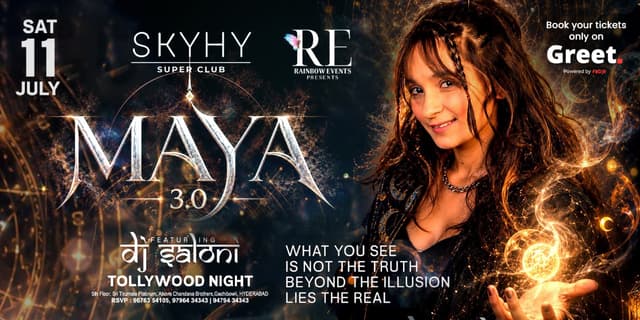 ✨ MAYA 3.0 – Tollywood Night ft. DJ Saloni ✨